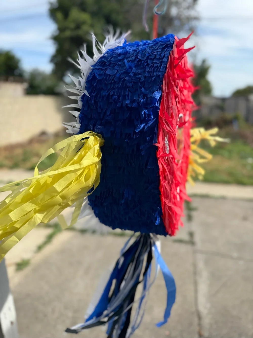 Spiderman Party Pinata - Red, Blue & Yellow
